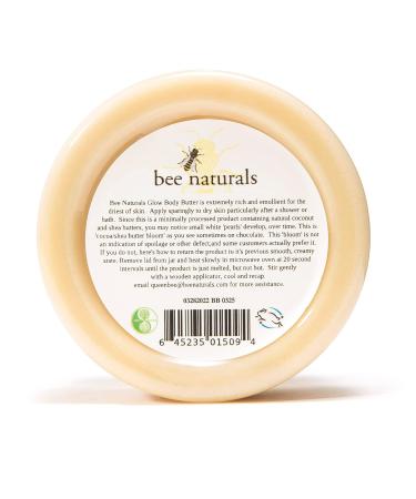 Bee Naturals Glow Body Butter Shea & Cocoa Butter Blend for Deep Hydration Radiant Skin and Lasting Moisture Infused with Organic Oils Beeswax & Vanilla Mango Scent 5Oz Cruelty-Free - Buy Online on GoSupps.com