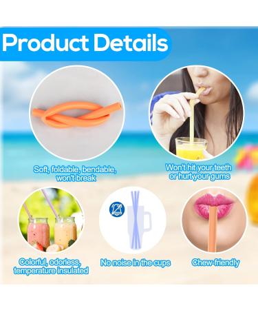 XANGNIER 6 Pack Multicolor Silicone Replacement Straws for Stanley Cups - Reusable Long Straws with Cleaning Brush | Compatible with Stanley Quencher Adventure, Water Jug & Cup Accessories - Buy Online on GoSupps.com