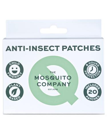 The Mosquito Company Anti Insect Patches Mosquito Midge Repellent Natural Child Safe Protection 8 hrs Protection