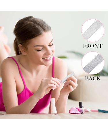 3-Piece Stainless Steel Nail Files with Leather Case | Double-Sided Metal Nail Files with Anti-Slip Handle | Manicure Pedicure Tools for Fingernail Toenail | Rose Gold - Buy Online on GoSupps.com