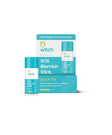 Witch SOS Blemish Stick fights bacteria works instantly reduces excess oil and blemishes. Vegan friendly. Packaging may vary exactly the same formula. 10 g (Pack of 1)