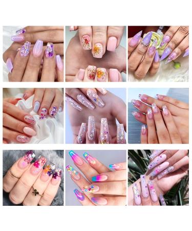 48 Colors Butterfly Glitter Nail Art Dried Flowers - 3D Holographic Sequins for DIY Crafting & Decoration - Buy Online on GoSupps.com