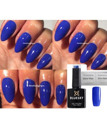 Bluesky GEL POLISH Blue Eye Shadow New Wave Cobalt Blue 80639 Nail UV LED Soak Off SPECIAL PRICE