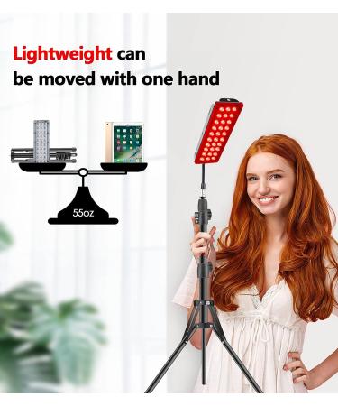 Red Light Therapy Lamp with Stand - 660nm Red and 850nm Near Infrared Light Device for Pain Relief and Skin Care - Buy Online on GoSupps.com