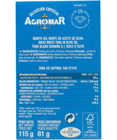 Agromar Belle Du Nord in Olive Oil Agromer 115g - Buy Online on GoSupps.com