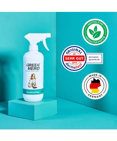 Green Hero Agency Pet Care Spray for Itching Mites | 500ml for Dogs & Cats - Supports Skin Regeneration - Buy Online on GoSupps.com