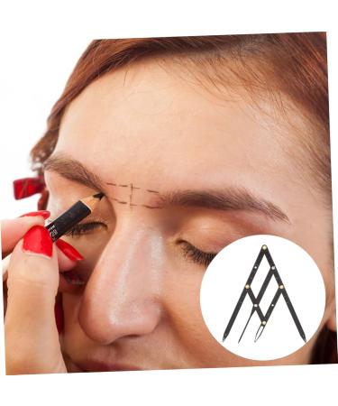 Mobestech 7 Pcs Second Generation Brow Shaping Kit Metal Eyebrow Ruler Eyebrow Positioning Tool 25x5x0.6cmx7pcs Blackx7pcs - Buy Online on GoSupps.com