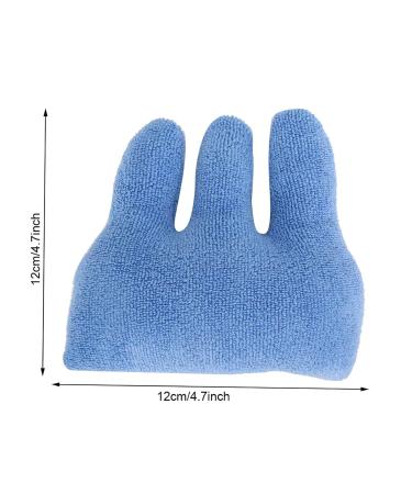 Finger Separator for Pain Relief & Comfortable Sleep | Soft Terrycloth Elastic Band | Light Blue Green & Orange | 12x12cm | One Size - Buy Online on GoSupps.com