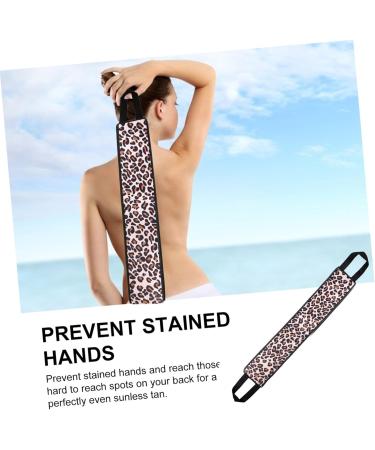 Healeved Leopard Pull Back Self Tan Applicator Self Tan Back Applicator Lotion Applicator for Back Tan Mitt Applicator for Back Self Tanning Lotion Applicator Fiber Face Moisture Cream - Buy Online on GoSupps.com
