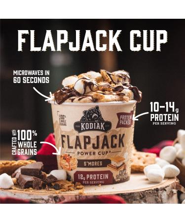 Kodiak Cakes Protein Pancake Power Cup Variety Pack - Buttermilk, Maple Chocolate Chip, S'mores - 12 Pack - Buy Online on GoSupps.com