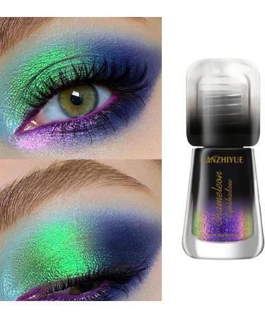  Generisch Chameleon Liquid Eyeshadow - Metallic Eyeshadow - Sparkling Glitter - Smokey Eye Look - Quick Drying - Long-Lasting Gel Base - Makeup Formula - For Girls and Women - Buy Online on GoSupps.com