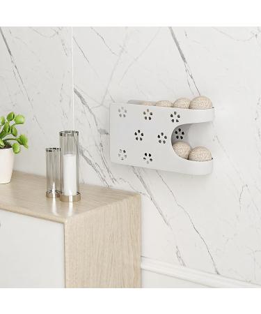 WDT Tool Magnetic Dryer Ball Holder for Laundry Room Automatic Dryer Balls Roller Chute Container & Organizer Dryer Ball Dispenser for Storage White Dryer Ball Basket (No Balls) - Buy Online on GoSupps.com