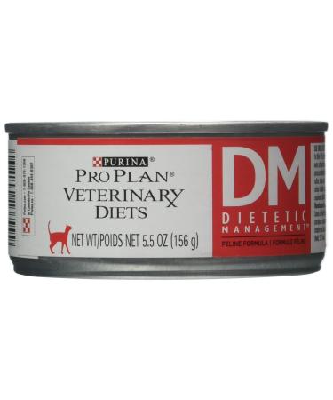 Purina Veterinary Diets DM Dietetic Management For Cats 24/5.5oz cans