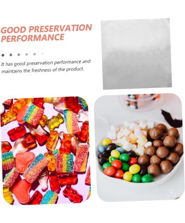Alipis 100pcs Christmas Chocolates Xmas Candy Gold Leaf Foil Paper Aluminum Foil The Sign Barbecue Tin Foil Silver 20X20CM - Buy Online on GoSupps.com