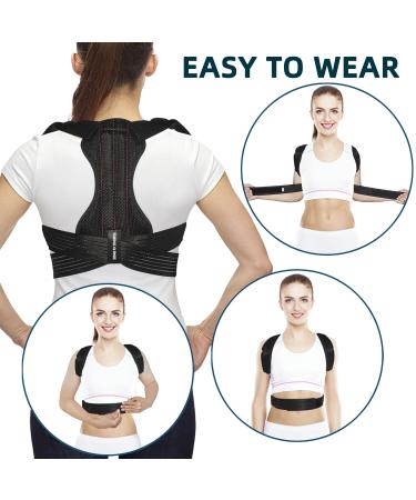 Adjustable Posture Correctors for Men & Women - Back Support for Upper & Lower Back Relief (Large 27-39 - Buy Online on GoSupps.com