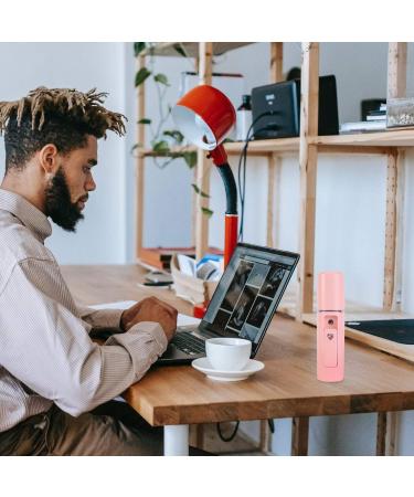 Baluue 1pc Humidifier Face Steamer Mini USB Mini Face Steamer Handheld Spray Device Makeup Device Abs Pink 11.5X3CM - Buy Online on GoSupps.com