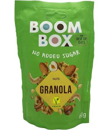 Healthy and Delicious BOOM BOX Oat Granola with Nuts - 60g - Buy Online on GoSupps.com
