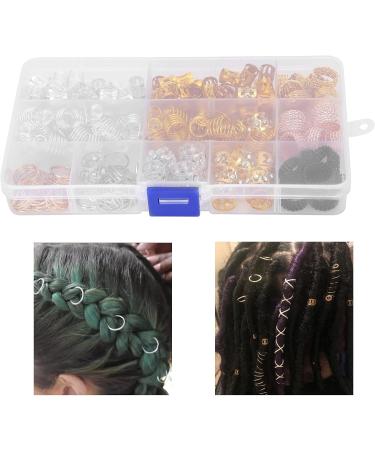 Hair Braid Rings Fashionable Convenient Exquisite Pattern Attractive Hair Braid Accessory Alloy with Gold Hair Rings for Weeding for Party - Buy Online on GoSupps.com