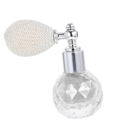 NOLITOY 2 Pcs Body Air Bag Powder Highlighter Hair Perfume Sparkle Powder Sprayer Makeup Travel Flash Bottle Silverx2pcs mediumx2pcs