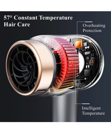 WTTTTW Type-C Rechargeable Cordless Hair Dryers Quick-Drying Hair Dryer w/Hot & Cold Air Portable Travel Blow Dryer Gifts for Women Mom Black - Buy Online on GoSupps.com