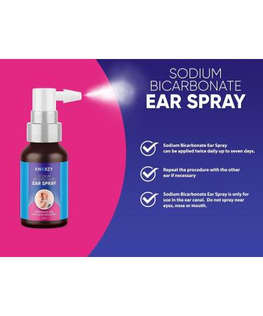Knoxzy Sodium Bicarbonate Ear Spray - Ear Wax Remover for Clogged Ear Relief - 10ml - Buy Online on GoSupps.com