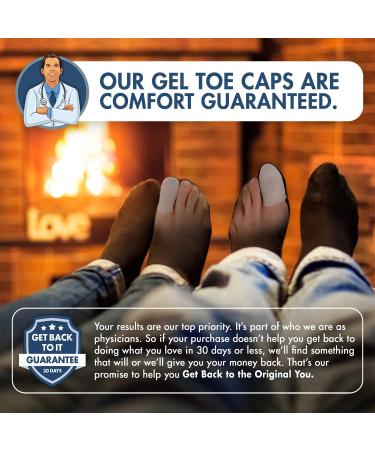Dr. Frederick's Original Soft Gel Toe Protectors - 12 Pieces - Small | Cushioning Toe Caps - Buy Online on GoSupps.com