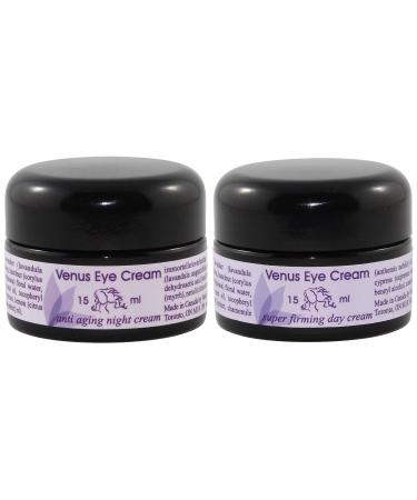 Venus Eye Cream Combo Super Firming Day and Anti-Aging Night 2 - .5oz (15ml) Jars