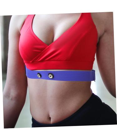 Kichouse Blue Heart Rate Monitor Chest Strap | Breathable Sports Equipment for Accurate Heart Frequency | Durable Nylon & Rubber Band 17.00x3.00x0.10cm - Buy Online on GoSupps.com
