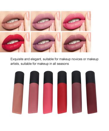 Buy Set A: Non-Fading Matte Lip Gloss & Color - 6 Safe Shades for Easy Makeup | International Shipping - Buy Online on GoSupps.com