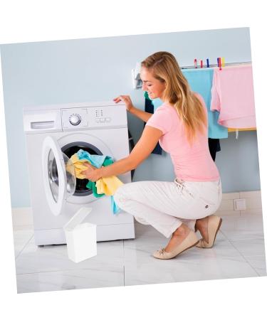 SOESFOUFU Organization Bucket Box Sheet Laundry Storage Box Laundry Beads Desktop Trash Can Laundry Holder Washing Powders Bucket 14.6X14X8CM White - Buy Online on GoSupps.com