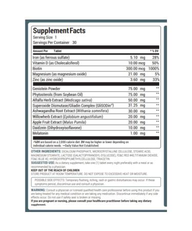 Revita.SOD Hair Growth Supplement by DS Laboratories - Fuller Thicker Stronger Hair, Combat Hair Loss & Thinning Due to Stress, Reduce Balding & Shedding - 30 Day Supply - Buy Online on GoSupps.com