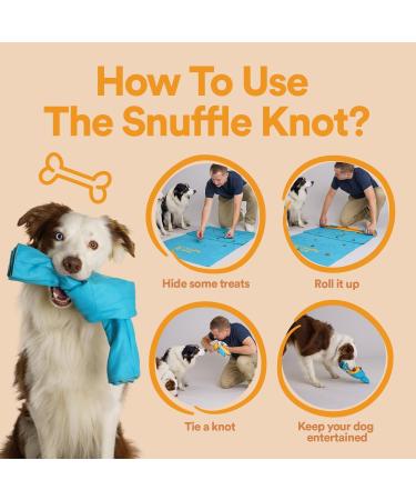 SnuffleKnot Original - Interactive Snuffle Toy for Dogs | Enrichment Puzzle Mat for Dog Games | Boredom Relief & Birthday Gift (Pink) - Buy Online on GoSupps.com