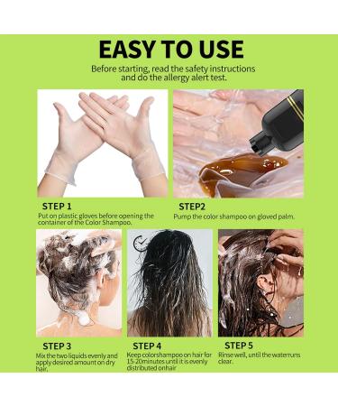 Shampooing Colorant Capillaire | Soin R ducteur de Cheveux Blancs Formule Hydratante 500ml Pour Cheveux Boucl s Fins Et pais Id al Pour Un Usage En Voyage Au Salon Et Domicile Pomme 1 unit (Lot de 1) - Buy Online on GoSupps.com