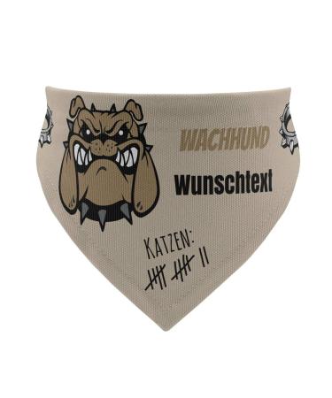 printplanet - Dog scarf with name or text - Scarf for dogs - Layout guard dog - Size M Size M guard dog