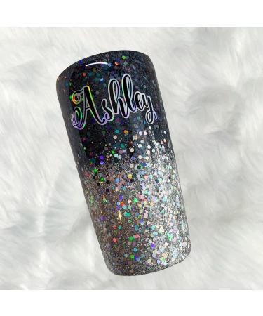 Buy Jemesi Holographic Chunky Glitter - Black 100g | Craft Glitter for Resin Face Nails Slime & Party | International Shipping - Buy Online on GoSupps.com
