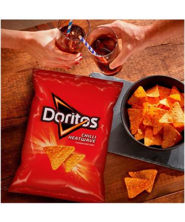Doritos Tortilla Chips Chilli Heatwave Sharing Bag Crisps 180g | Suitable for vegetarians | Premium product | Sweet and spicy snacks for sharing with friends - Buy Online on GoSupps.com