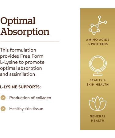 Buy Solgar L-Lysine 500mg â€“ 100 Vegetarian Capsules for Immune Support - Buy Online on GoSupps.com
