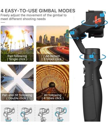 Hohem iSteady Pro 4 3-Axis Gimbal Stabilizer for GoPro & Osmo Action - Bluetooth & Cable Control, IPX4 Splash Proof - with Tripod - Buy Online on GoSupps.com