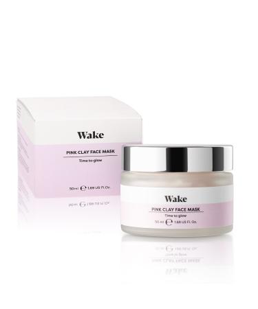 Wake Skincare Face Mask - pink tone blackhead mask deep detoxification for detoxification clear and radiant skin with natural ingredients