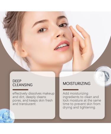 Nettoyant Visage Hydratant - Nettoie En Profondeur Les Pores Dissout Le Maquillage Et Impuret s Doux For Tous Types De Peau (convient Aux Peaux Sensibles)(1PCS) - Buy Online on GoSupps.com