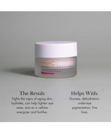 emerginC Hyper-Vitalizer Eye Cream - Antioxidant Anti-Aging Eye Cream with Vitamin C for Dark Circles & Fine Lines | 0.5 oz (15 ml) - Shop Now for International Shipping - Buy Online on GoSupps.com