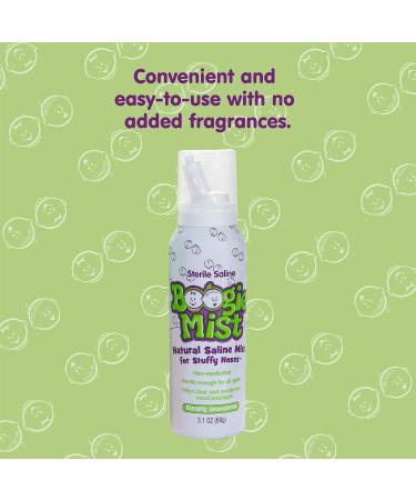 Boogie Mist Sterile Saline Nasal Spray 3.1oz - Allergy Relief, Unscented - Buy Online on GoSupps.com