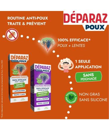 Poux Pack Shampooings Anti-Poux Complet | Shampooing Traitant 100% Efficace + Shampooing Pr ventif 2-en-1 | limine & Prot ge Contre Poux et Lentes | Sans Insecticide Sans Peignage | Lot d - Buy Online on GoSupps.com
