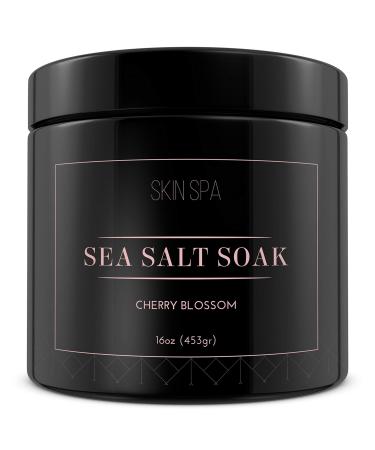 Mineral Sea Salt Soak - Cherry Blossom 16oz (453gr)