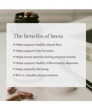 Organic Aged Beet Root Capsules - Nitric Oxide Supplement for High Blood Pressure & Stamina - 30 Capsules | Super Beets - Buy Online on GoSupps.com