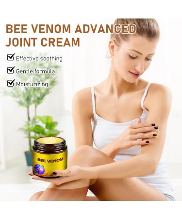KEBEGE Bee Venom Relief Bone Healing Cream Professional Bee Venom Cream Knee Hands Neck Feet for All Skin Types (2 Bottle) - Buy Online on GoSupps.com