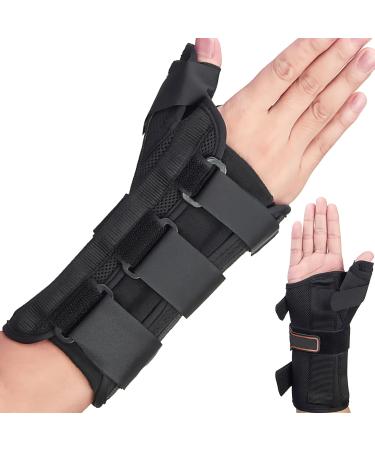 Wrist Brace & Thumb Spica Splint for De Quervain's Tenosynovitis Tendonitis Carpal Tunnel & Arthritis Wrist Support Thumb Splint (Left Hand - Medium) Left-M
