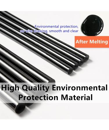 Hot Melt Glue Stick Set of 12 Professional Hair Extensions Keratin Gun Bond Stick Glue Hair Extension Wig Hot Melt Glue Stick Stickers Hair Styling Tool(Nero) - Buy Online on GoSupps.com