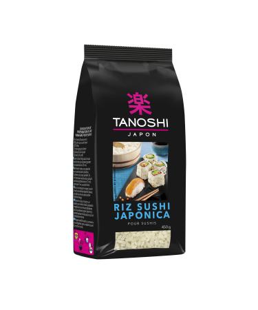 TANOSHI - Japonica Sushi Rice - Ideal for Making Homemade Sushi and Makis - 450g