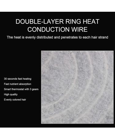 Hair Steamer Thermal Heat for Hair Spa Beauty Steamer Nourishing Hat Hair Thermal Treatment Hair Care Device with 3 Mode Temperature Control For Hair Spa Home Hair Thermal - Buy Online on GoSupps.com